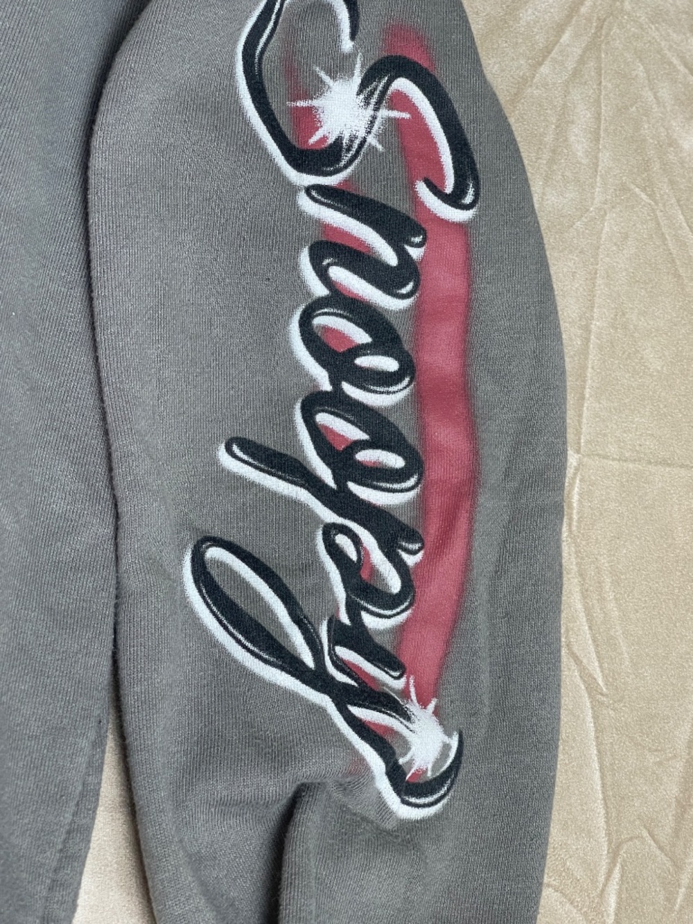 Peanuts "stay cool" graphic hoodie airbrushed style joe cool snoopy size M - Picture 3 of 5